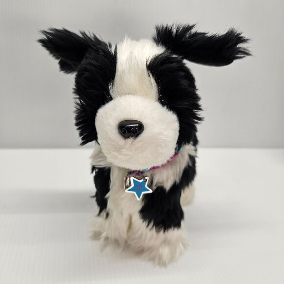 American Girl Saige Pet Dog Rembrandt Black and White Border Collie With Collar - Picture 1 of 5